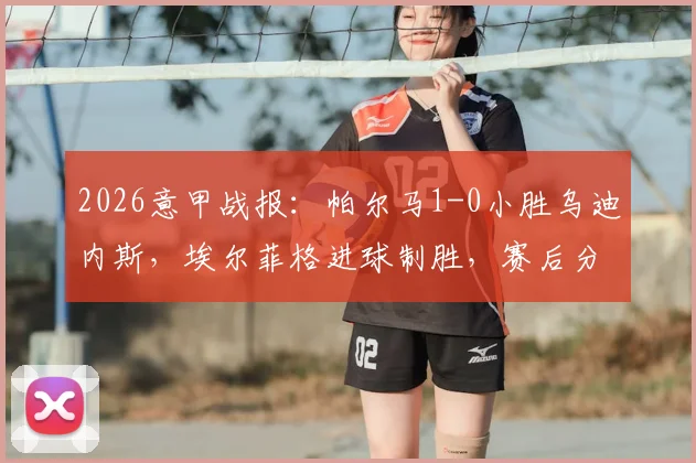 2026意甲战报:帕尔马1-0小胜乌迪内斯,埃尔菲格进球制胜,赛后分析及全场数据一览